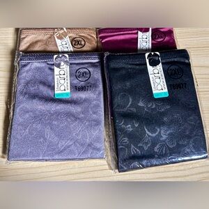 Women's Elegant Panties Set of 4- Black, Grey,Tan,Pink